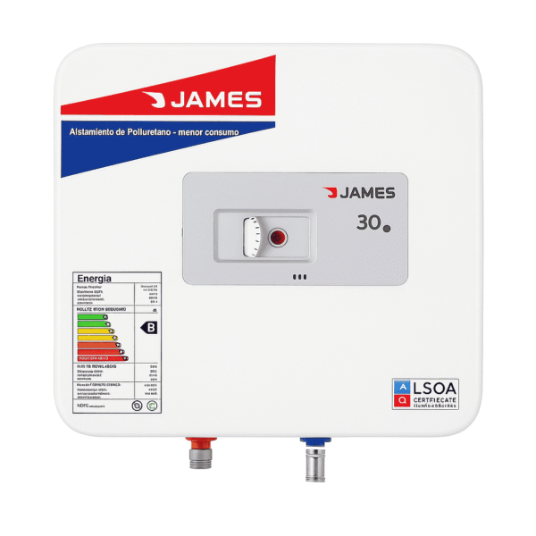 ChatGPT Image 28 ago 2025, 06_45_22 p.m. (1) Termotanque Eléctrico James Prisma Acero 30 Litros